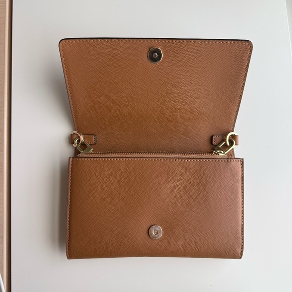 Tory Burch Robinson Wallet on Chain - Brown - Picture 5 of 13